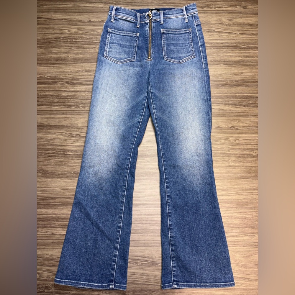 MOTHER The Patch Zip Front Jeans Size 28